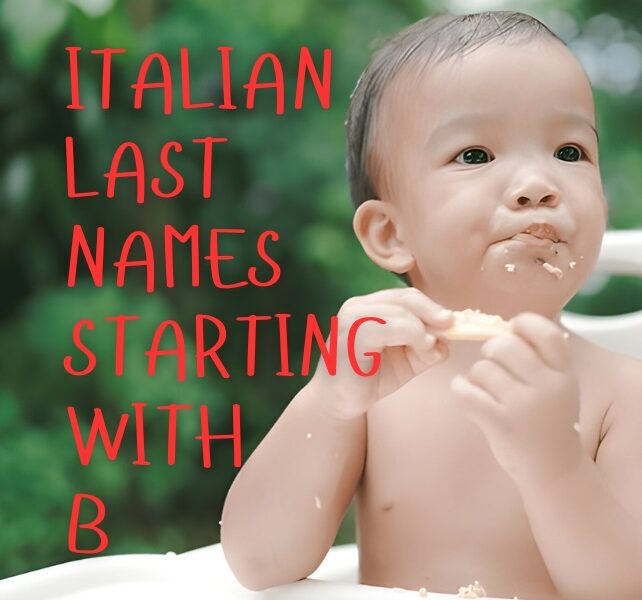 Italian Last Names Starting with B