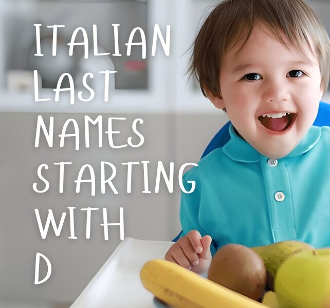 Italian Last Names Starting with D