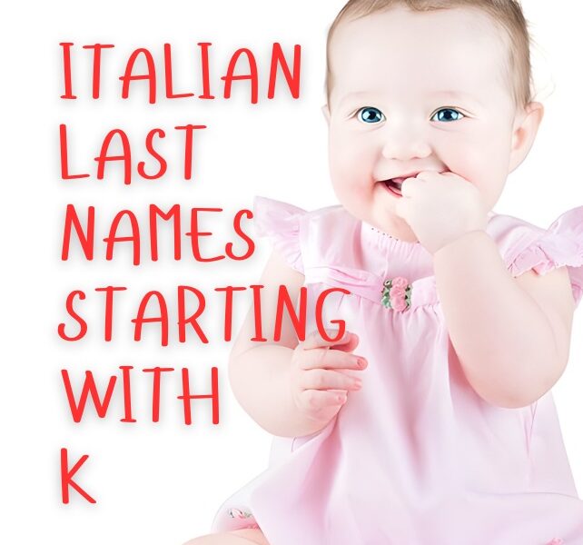 Italian Last Names Starting with K